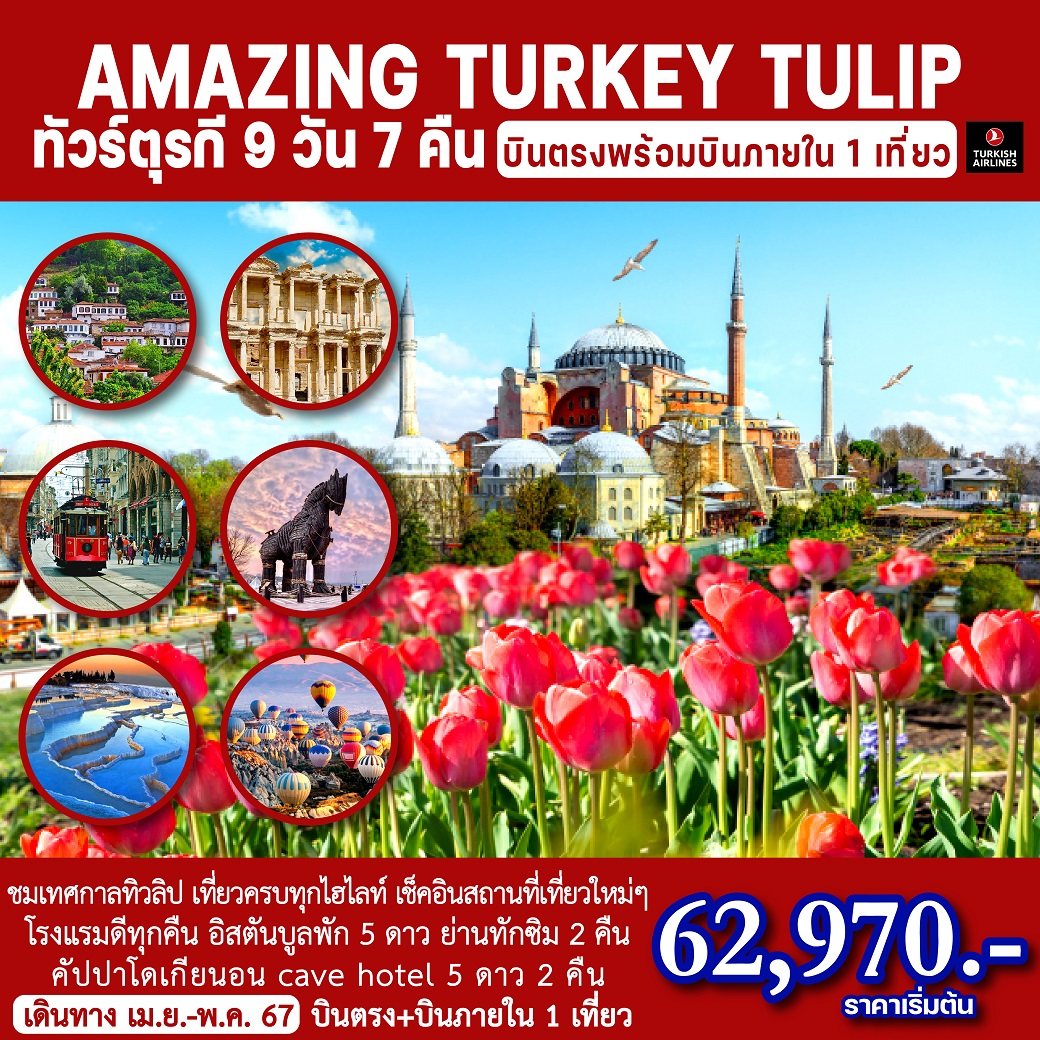 ทัวร์ตุรกี AMAZING TURKEY TULIP 9วัน 7คืน