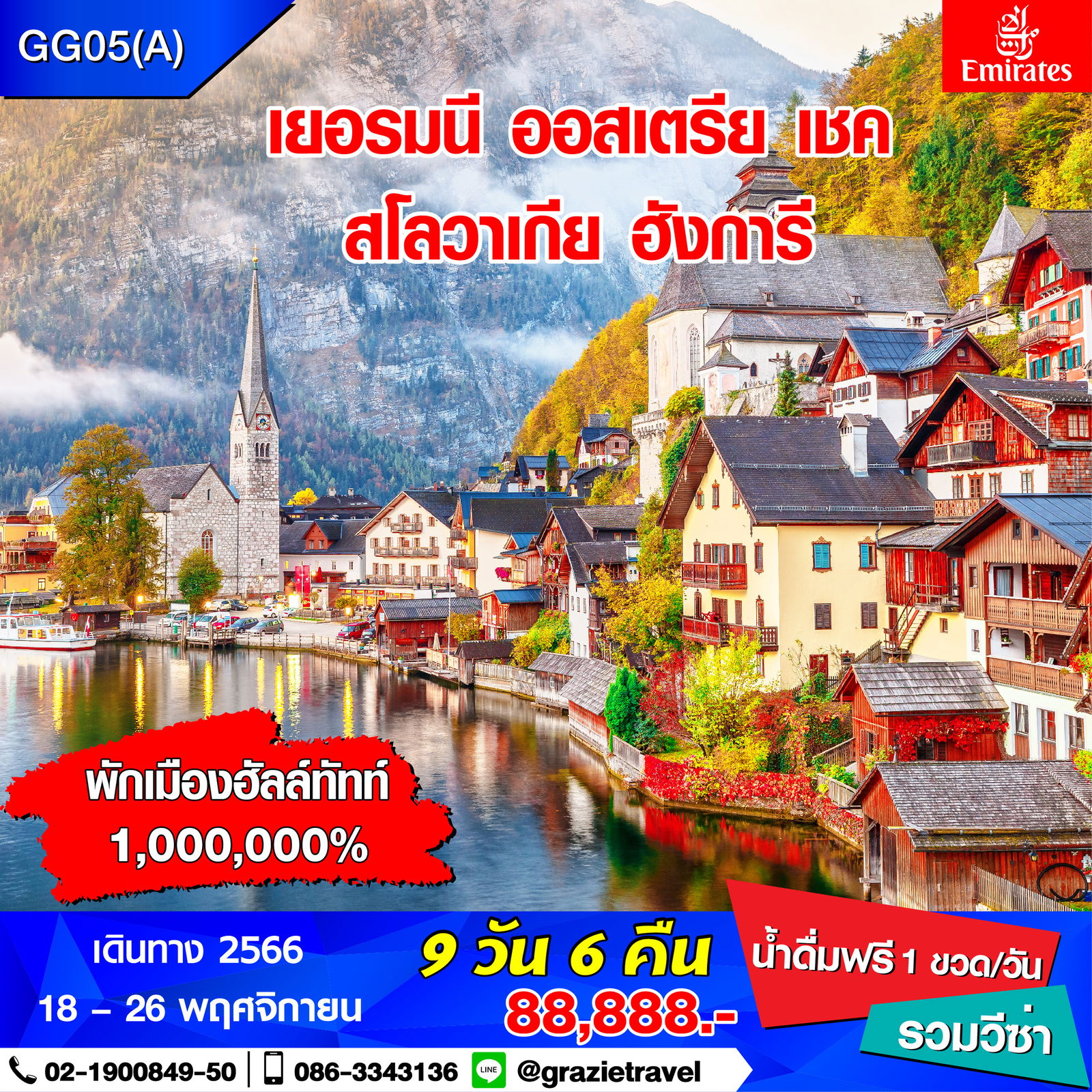 เยอรมนี เชค สโลวาเกีย ฮังการี ออสเตรีย 9 วัน 