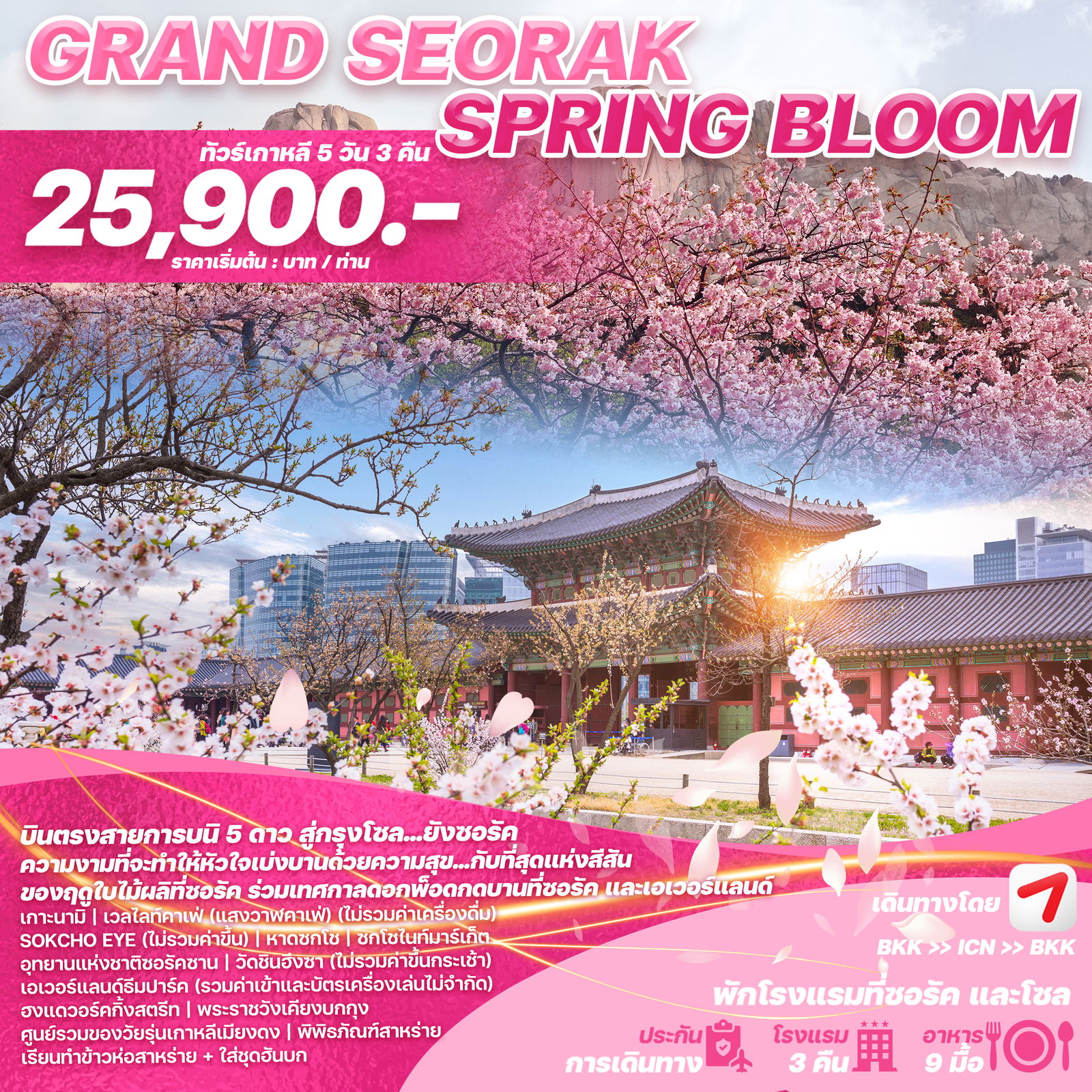 WEKR_GSSB2025 - ทัวร์เกาหลี GRAND SEORAK SPRING BLOOM